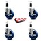 Service Caster 5'' Solid Poly Swivel 1-3/8'' Expanding Stem Caster Set with Brake, 4PK SCC-EX20S514-SPUS-TLB-138-4 - alternate 3